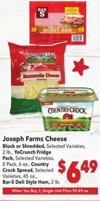 Vallarta Supermarkets Joseph Farms Cheese offer