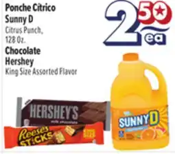 El Super Fresh Ponche Cítrico Sunny D, Chocolate Hershey offer