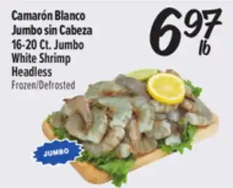 El Super Fresh Camarón Blanco Jumbo sin Cabeza offer