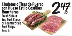 El Super Fresh Chuletas o Tiras de Puerco con Hueso Estilo Costillas Rancheras offer