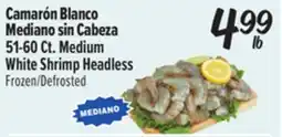 El Super Fresh Medium White Shrimp Headless offer