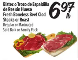El Super Fresh Bistec o Trozo de Espaldilla de Res sin Hueso offer
