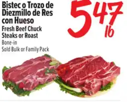 El Super Fresh Bistec o Trozo de Diezmillo de Res con Hueso offer