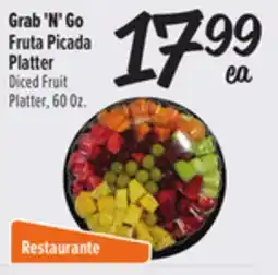 El Super Fresh Grab 'N' Go Diced Fruit Platter offer