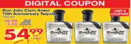Superior Grocers Don Julio Claro Anejo 7th Anniversary Tequila offer