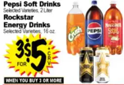 Superior Grocers Pepsi Soft Drinks Rockstar Energy Drinks offer