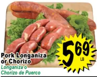 Superior Grocers Pork Longaniza or Chorizo offer