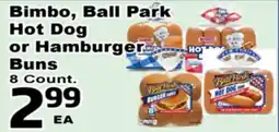 Superior Grocers Bimbo, Ball Park Hot Dog or Hamburger Buns offer