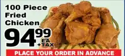 Superior Grocers 100 Piece Fried Chicken offer