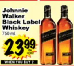 Superior Grocers Johnnie Walker Black Label Whiskey offer