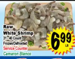 Superior Grocers Raw White Shrimp offer