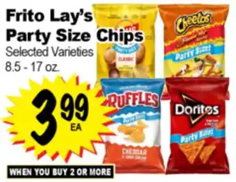 Superior Grocers Frito Lay's Party Size Chips offer