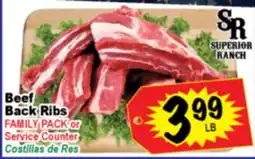 Superior Grocers Superior Ranch Beef Back Ribs offer