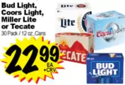 Superior Grocers Bud Light, Coors Light, Miller Lite or Tecate offer