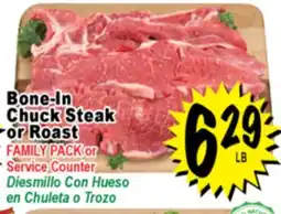Superior Grocers Bone-In Chuck Steak or Roast offer