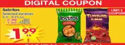 Superior Grocers Sabritas, Tostitos, Turbos offer