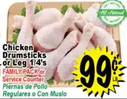 Superior Grocers Chicken Drumsticks or Leg 1/4's offer