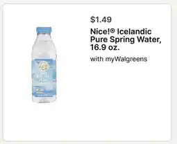 Walgreens Nice! Icelandic Pure Spring Water offer