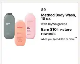 Walgreens Method Body Wash offer