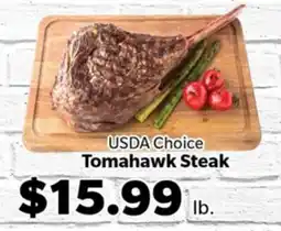 Living Fresh Market USDA Choice Tomahawk Steak offer