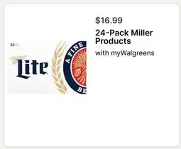 Walgreens 24-Pack Miller Products offer