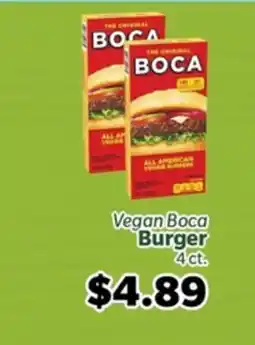 Living Fresh Market Vegan Boca Burger offer
