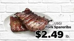 Living Fresh Market USGI Pork Spareribs offer
