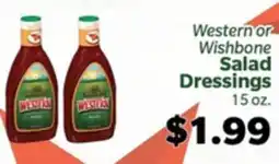 Living Fresh Market Western or Wishbone Salad Dressings offer