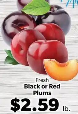 Living Fresh Market Fresh Black or Red Plums offer
