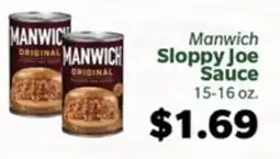 Living Fresh Market Manwich Sloppy Joe Sauce offer