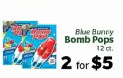 Living Fresh Market Blue Bunny Bomb Pops offer