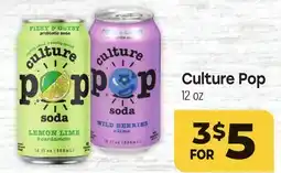Tony’s Fresh Market Culture Pop offer