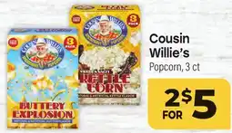 Tony’s Fresh Market Cousin Willie's Popcorn offer