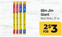 Tony’s Fresh Market Slim Jim Giant Meat Sticks offer