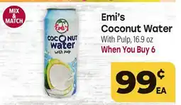 Tony’s Fresh Market Emi's Coconut Water With Pulp offer