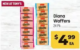 Tony’s Fresh Market Diana Waffers offer