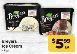 Tony’s Fresh Market Breyers Ice Cream offer