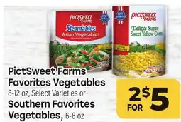 Tony’s Fresh Market PictSweet Farms Favorites Vegetables or Southern Favorites Vegetables offer