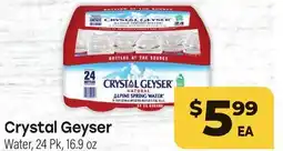 Tony’s Fresh Market Crystal Geyser offer