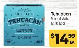 Tony’s Fresh Market Tehuacán Mineral Water offer