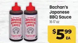 Tony’s Fresh Market Bachan's Japanese BBQ Sauce offer