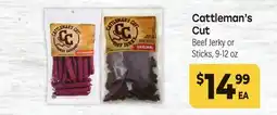 Tony’s Fresh Market Cattleman's Cut Beef Jerky or Sticks offer