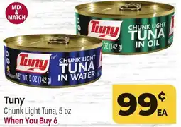 Tony’s Fresh Market Tuny Chunk Light Tuna offer