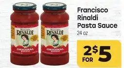 Tony’s Fresh Market Francisco Rinaldi Pasta Sauce offer