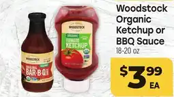 Tony’s Fresh Market Woodstock Organic Ketchup or BBQ Sauce offer