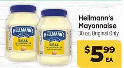 Tony’s Fresh Market Hellmann's Mayonnaise offer