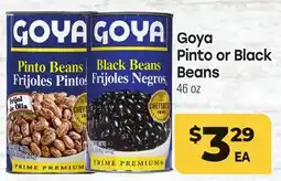 Tony’s Fresh Market Goya Pinto or Black Beans offer