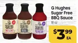 Tony’s Fresh Market G Hughes Sugar Free BBQ Sauce offer