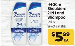 Tony’s Fresh Market Head & Shoulders 2 IN 1 and Shampoo offer