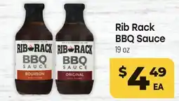 Tony’s Fresh Market Rib Rack BBQ Sauce offer